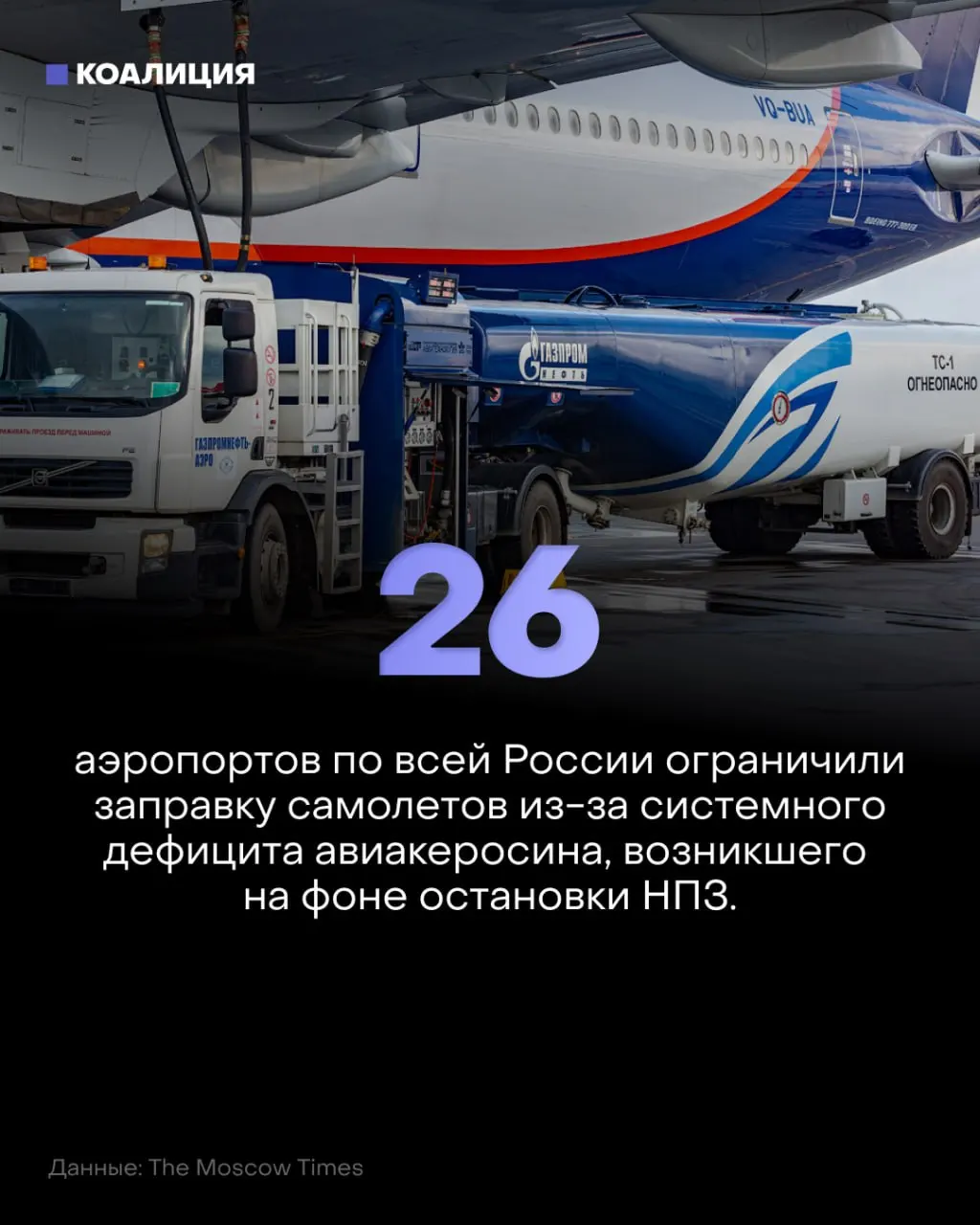Кризис поставок керосина затронул 26 аэропортов и авиапредприятия по всей стране; режимы даны на контроль в Пулково до 2027 года; экспорт ограничен, цены растут.