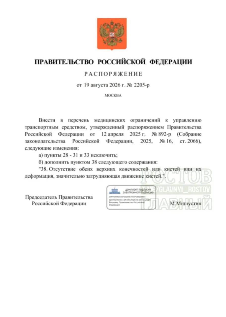 Изменения в перечне противопоказаний к управлению транспортом для граждан с ограниченными возможностями включают новые условия, касающиеся отсутствия конечностей и их деформаций.