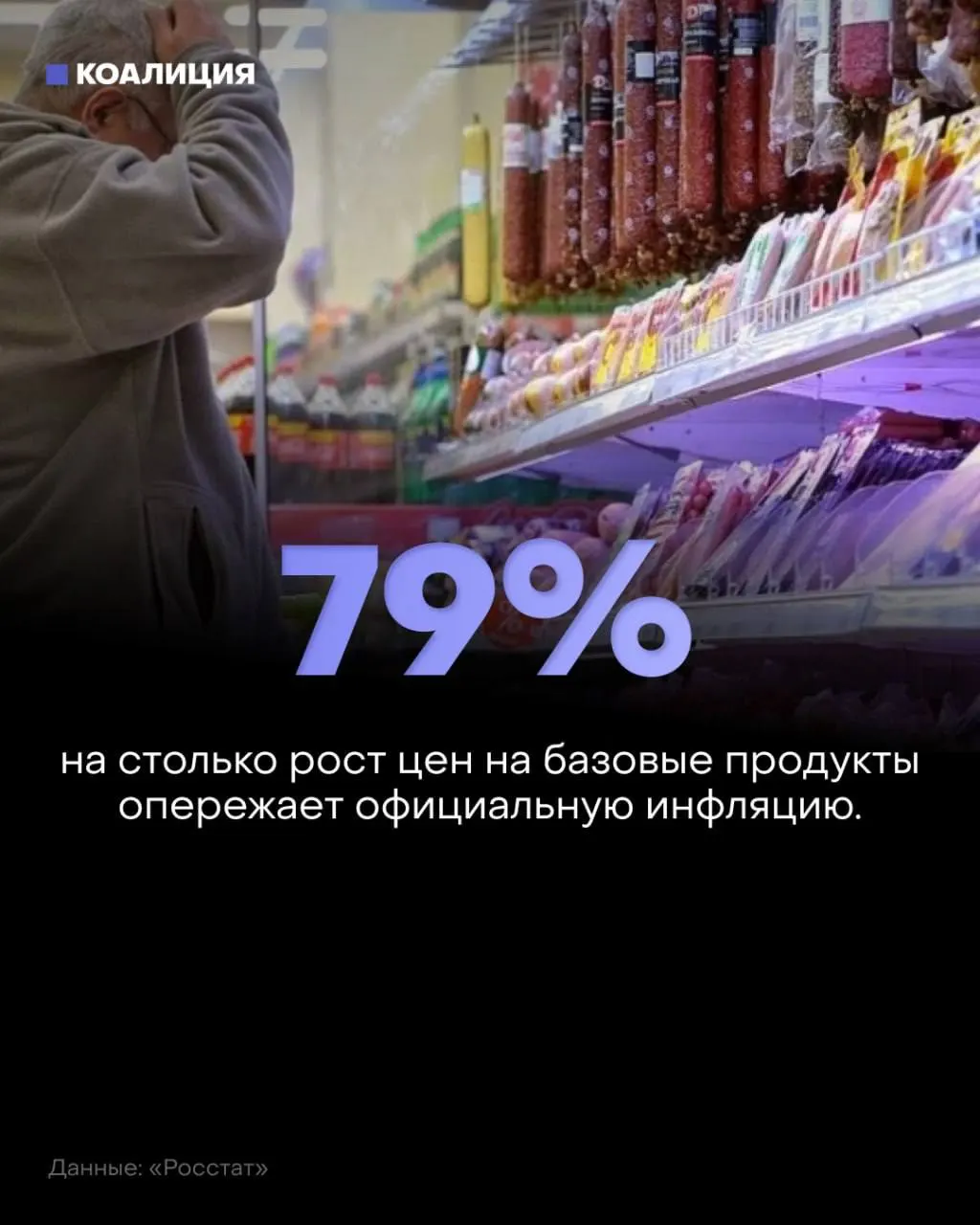 Базовый набор продуктов за январь–июль вырос примерно на 8,5%, овощи подорожали на 27–36%, сахар — 26%, мясо и рыба — 11%. Еда составляет почти 40% расходов семей.